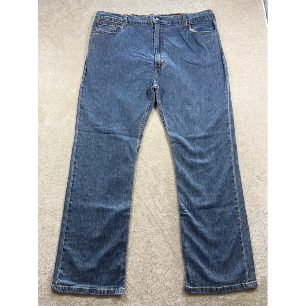 Levi's Mens 527 Slim Bootcut Stretch Blue Denim Jeans 44x32 Meas: 42x31